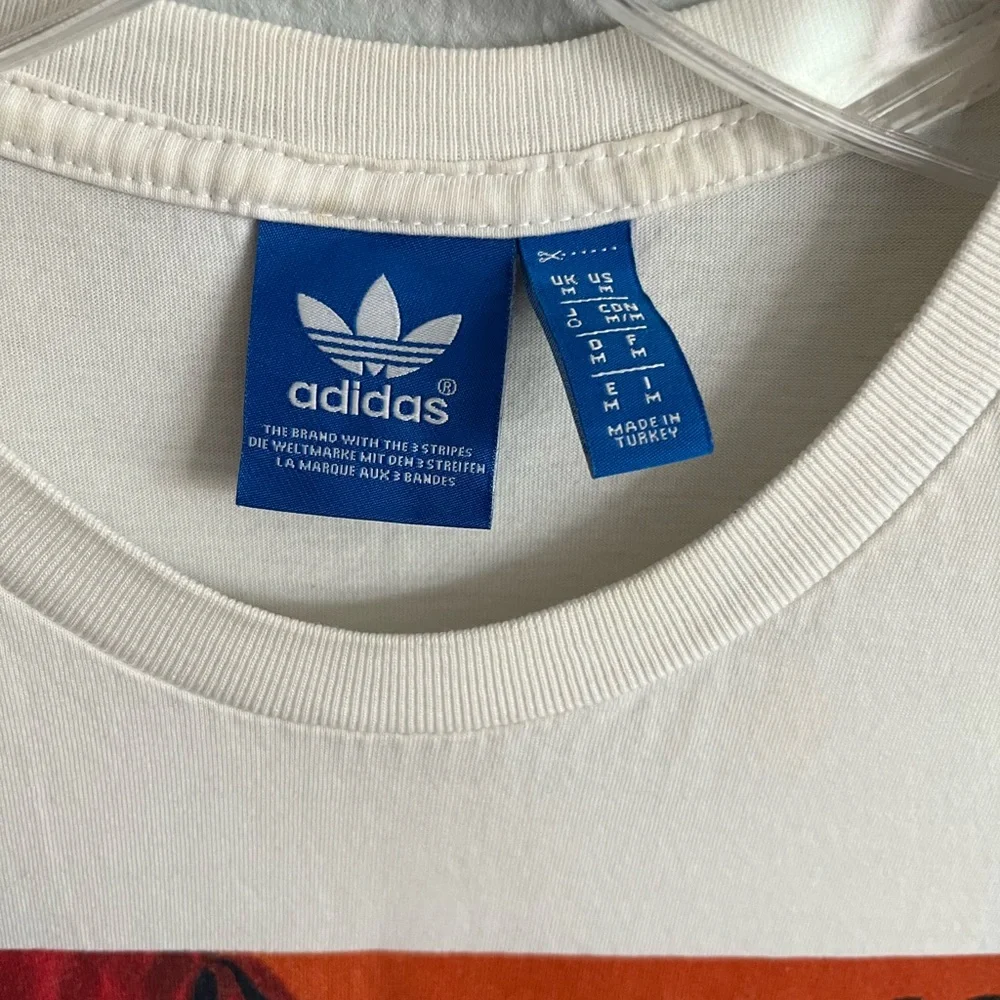Adidas Originals Men’s Medium Big Logo Samba White T Shirt - Picture 4 of 6